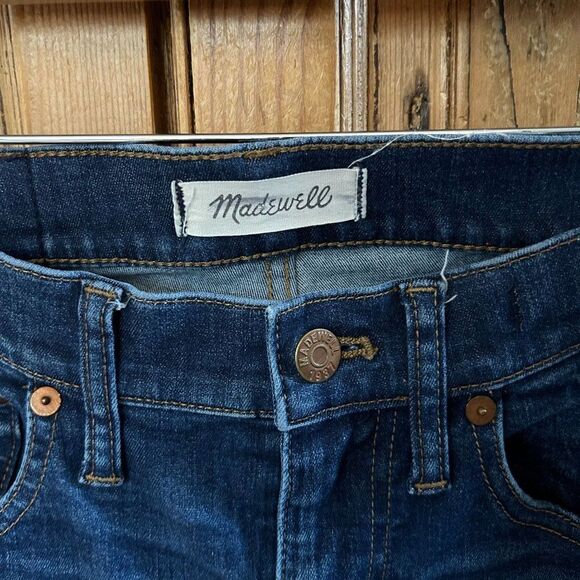 Madewell‎ 27 Tall 9" High Riser Skinny Skinny Jeans Denim Medium Wash - Picture 4 of 12